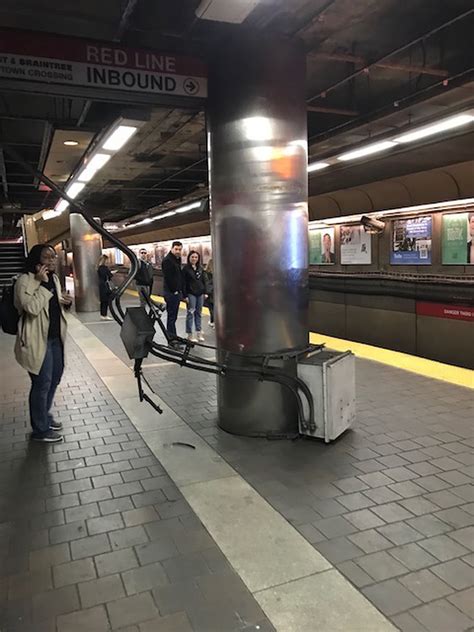 MBTA releases video of equipment falling on woman at Harvard station, says object has not been in use for 10 years
